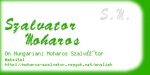 szalvator moharos business card